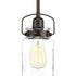 Progress Calhoun P500055 009 1 100 Watt MED MINI PENDANT in Brushed Nickel Finish Model: P500055-009
