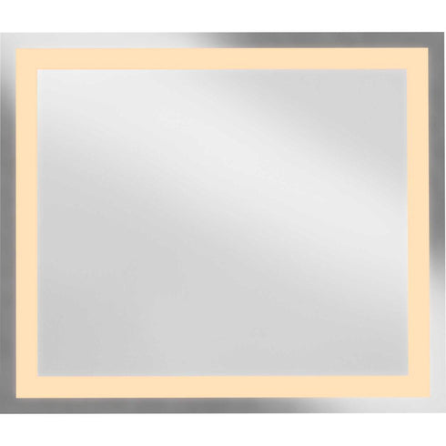 Progress Captarent LED Captarent Collection 36 in. x 42 in. Rectangular Illuminated Integrated LED in White Color Model: P300470-030-CS