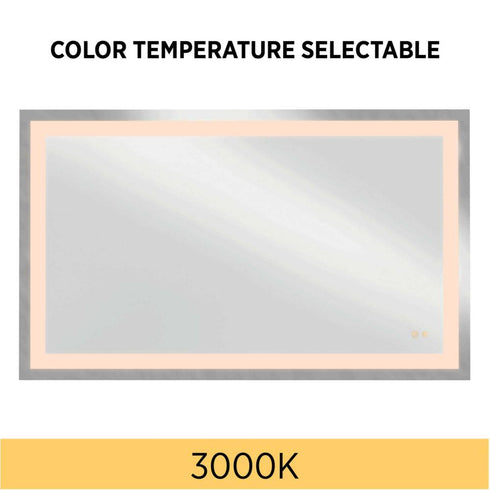 Progress Captarent LED Captarent Collection 60 in. x 36 in. Rectangular Illuminated Integrated LED in White Color Model: P300492-030-CS