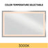 Progress Captarent LED Captarent Collection 60 in. x 36 in. Rectangular Illuminated Integrated LED in White Color Model: P300492-030-CS