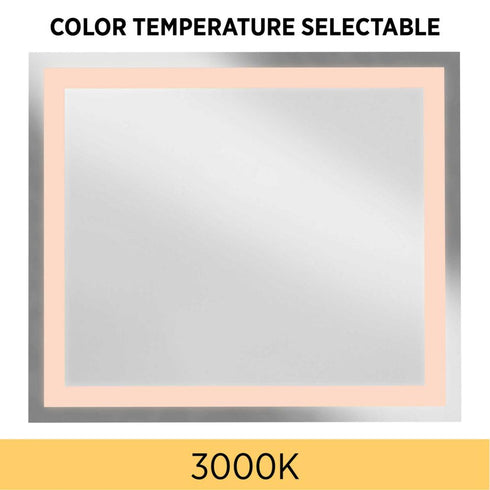 Progress Captarent LED Captarent Collection 72in. x 36 in. Rectangular Illuminated Integrated LED in White Color Model: P300493-030-CS