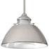 Progress Carbon P500013 104 1 100 Watt MED PENDANT in Polished Nickel Finish Model: P500013-104