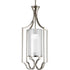 Progress Caress Collection One Light Small Foyer Pendant in Polished Nickel Finish Model: P3946-104