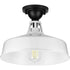 Progress Cedar Springs P550070 030 1 100 Watt MED SEMI FLUSH in White Finish Model: P550070-030