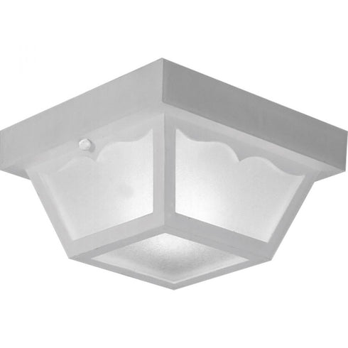 Progress Ceiling Mount P5744 30 1 60 Watt MED CTC CAR PORT in White Finish Model: P5744-30