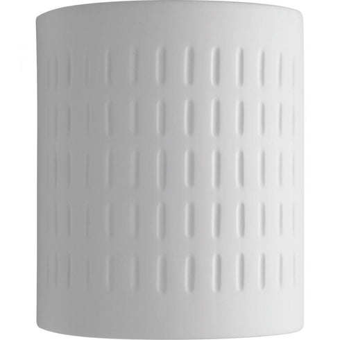 Progress Ceramic Sconce P560044 030 1 100 Watt MED OUTDOOR SCONCE in White Finish Model: P560044-030