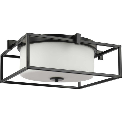 Progress Chadwick P350171 009 2 100 Watt MED FLUSH MOUNT in Brushed Nickel Finish Model: P350171-009