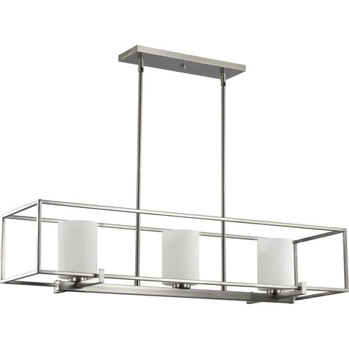 Progress Chadwick P400225 009 3 100 Watt MED CHANDELIER in Brushed Nickel Finish Model: P400225-009
