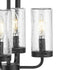 Progress Chapel P550131 031 4 Light PENDANT in Textured Black Finish Model: P550131-031