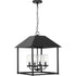 Progress Chapel P550131 031 4 Light PENDANT in Textured Black Finish Model: P550131-031