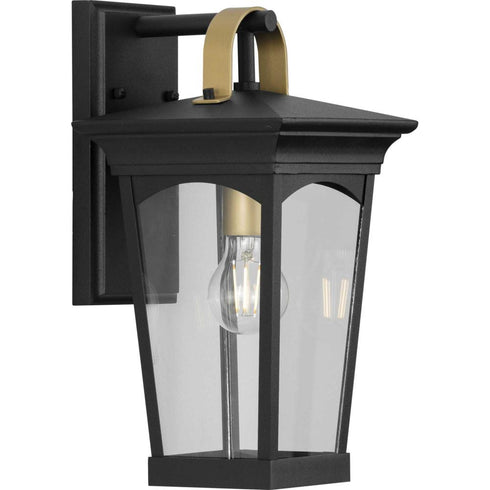 Progress Chatsworth P560182 031 1 100 Watt MED WALL LANTERN in Textured Black Finish Model: P560182-031