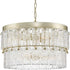 Progress Chevall Collection Six Light in Gilded Silver Modern Organic Chandelier Model: P400367-176