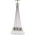 Progress Cirro Collection Nine Light Pendant in Brushed Nickel Finish Model: P500140-009