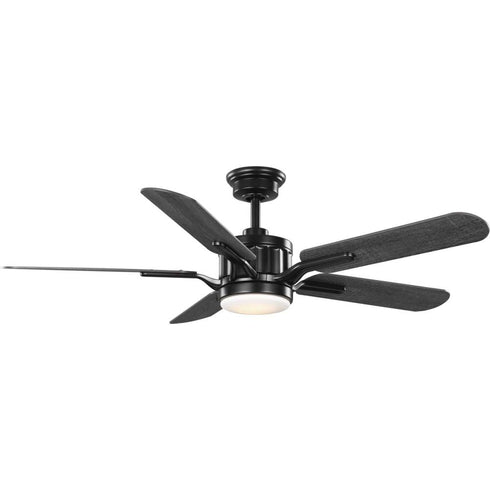 Progress Claret P250007 009 30 54IN 5 BLADE FAN With LTE in Brushed Nickel Finish Model: P250007-009-30