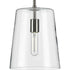 Progress Clarion P500241 009 1 60 Watt MED PENDANT in Brushed Nickel Finish Model: P500241-009