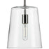 Progress Clarion P500241 009 1 60 Watt MED PENDANT in Brushed Nickel Finish Model: P500241-009
