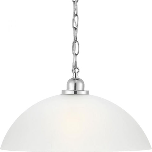 Progress Classic Dome Pendant P500149 009 1 100 Watt MED PENDANT in Brushed Nickel Finish Model: P500149-009