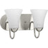 Progress Classic P300234 009 2 100 Watt MED BATH BRACKET in Brushed Nickel Finish Model: P300234-009