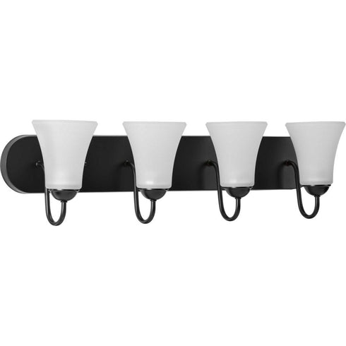 Progress Classic P300236 009 4 100 Watt MED BATH BRACKET in Brushed Nickel Finish Model: P300236-009
