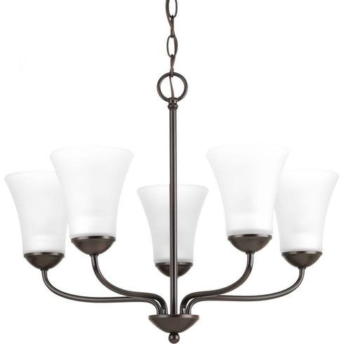 Progress Classic P4770 09 5 100 Watt MED CHANDELIER in Brushed Nickel Finish Model: P4770-09