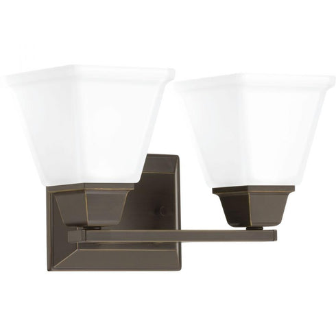 Progress Clifton Heights P300159 009 2 100 Watt MED BATH BRACKET in Brushed Nickel Finish Model: P300159-009