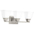 Progress Clifton Heights P300160 009 3 100 Watt MED BATH BRACKET in Brushed Nickel Finish Model: P300160-009