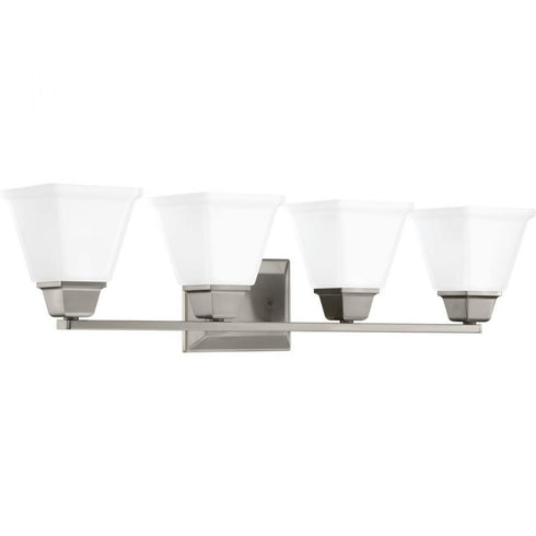 Progress Clifton Heights P300161 009 4 100 Watt MED BATH BRACKET in Brushed Nickel Finish Model: P300161-009