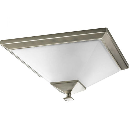 Progress Clifton Heights P3852 09 2 60 Watt MED FLSH MNT in Brushed Nickel Finish Model: P3852-09