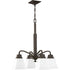 Progress Clifton Heights P400118 009 4 100 Watt MED CHANDELIER in Brushed Nickel Finish Model: P400118-009