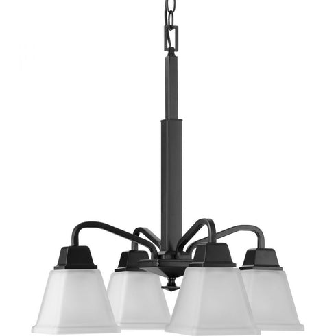 Progress Clifton Heights P400118 009 4 100 Watt MED CHANDELIER in Brushed Nickel Finish Model: P400118-009