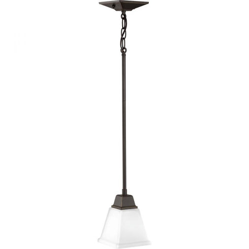 Progress Clifton Heights P500125 009 1 100 Watt MED MINI PENDANT in Brushed Nickel Finish Model: P500125-009