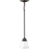 Progress Clifton Heights P500125 009 1 100 Watt MED MINI PENDANT in Brushed Nickel Finish Model: P500125-009