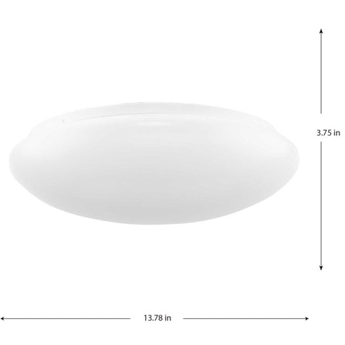 Progress Cloud LED Cloud Collection 5 CCT Integrated LED in White Contemporary 13.78 Inch Medium Flush Mount Light Model: P350279-030-CS