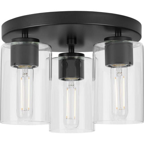 Progress Cofield P350237 009 3 Light FLUSHMT in Brushed Nickel Finish Model: P350237-009