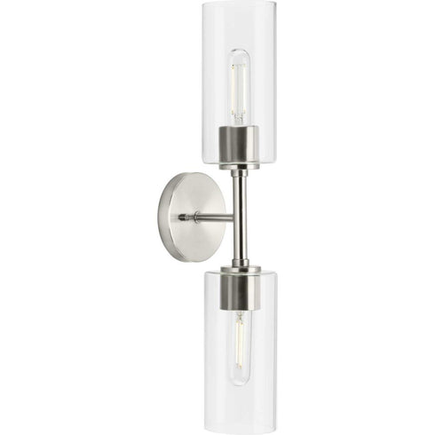 Progress Cofield P710115 009 2 Light WALL BRACKET in Brushed Nickel Finish Model: P710115-009