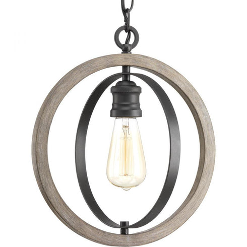 Progress Conestee P500092 141 1 60 Watt MED PENDANT in Galvanized Finish Finish Model: P500092-141
