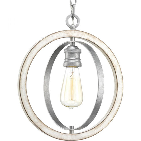 Progress Conestee P500092 141 1 60 Watt MED PENDANT in Galvanized Finish Finish Model: P500092-141