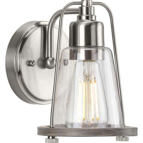 Progress Conway P300295 009 1 100 Watt MED BATH BRACKET in Brushed Nickel Finish Model: P300295-009