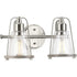 Progress Conway P300296 009 2 100 Watt MED BATH BRACKET in Brushed Nickel Finish Model: P300296-009