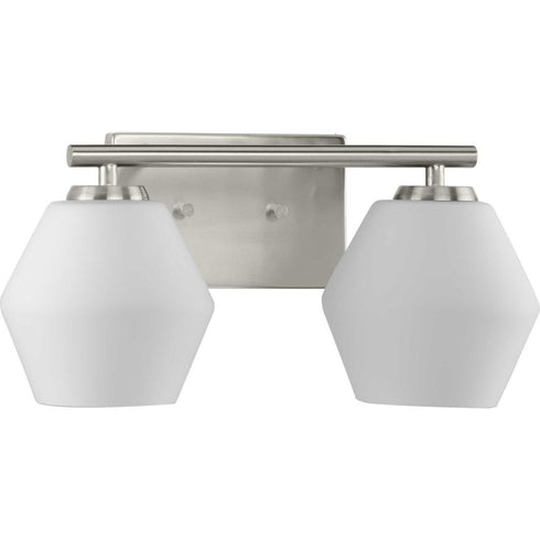 Progress Copeland P300431 009 2 Light BATH in Brushed Nickel Finish Model: P300431-009