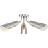 Progress Cornett Collection 44.12 in. Three Light in Brushed Nickel Contemporary Flush Mount Light Model: P350272-009