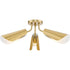 Progress Cornett Collection 44.12 in. Three Light in Brushed Nickel Contemporary Flush Mount Light Model: P350272-009