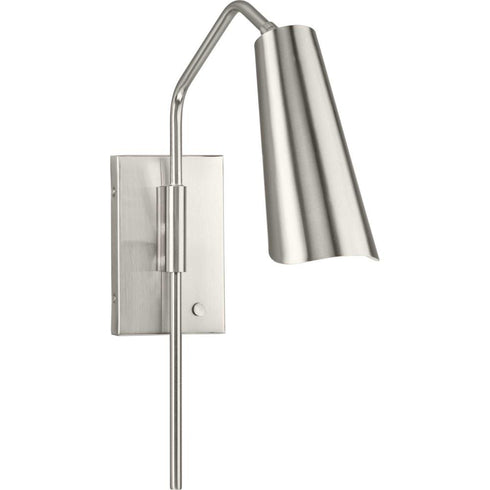 Progress Cornett Collection One Light in Brushed Nickel Contemporary Wall Sconce Model: P710131-009