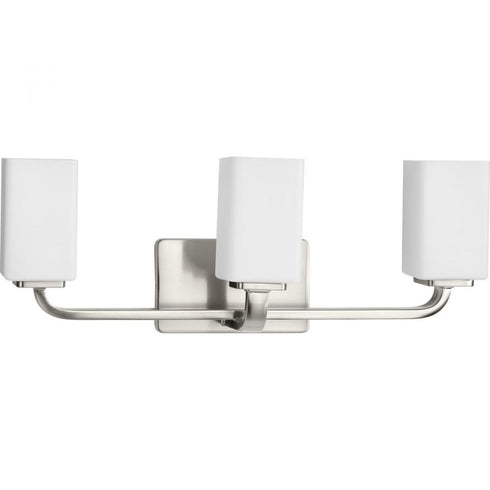 Progress Cowan P300370 009 3 100 Watt MED BATH BRACKET in Brushed Nickel Finish Model: P300370-009