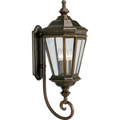 Progress Crawford P5672 108 WALL LANTERN 3 60 Watt CAND in Oil Rubbed Bronze Finish Model: P5672-108