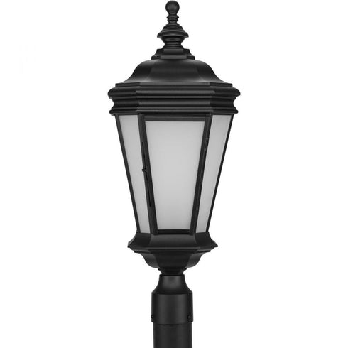 Progress Crawford P6440 31MD 1 100 Watt MED POST LANTERN in Textured Black Finish Model: P6440-31MD
