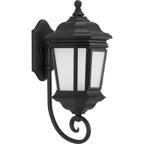 Progress Crawford P6631 31MD 1 100 Watt MED WALL LANTERN in Textured Black Finish Model: P6631-31MD