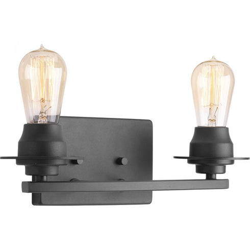Progress Debut P300009 009 2 100 Watt MED BATH BRACKET in Brushed Nickel Finish Model: P300009-009