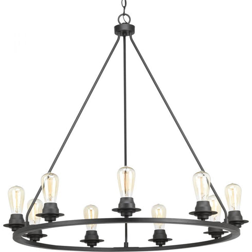 Progress Debut P400016 009 9 60 Watt MED CHANDELIER in Brushed Nickel Finish Model: P400016-009