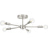 Progress Delayne P350219 009 5 60 Watt MED SEMI FLUSH in Brushed Nickel Finish Model: P350219-009